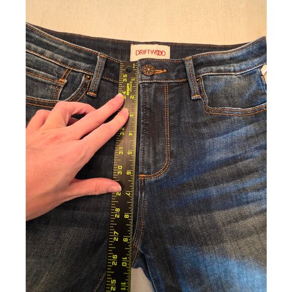 DRIFTWOOD  Jackie Women's Denim Jeans SZ 27 Geometric Embroidery Western - Picture 7 of 8